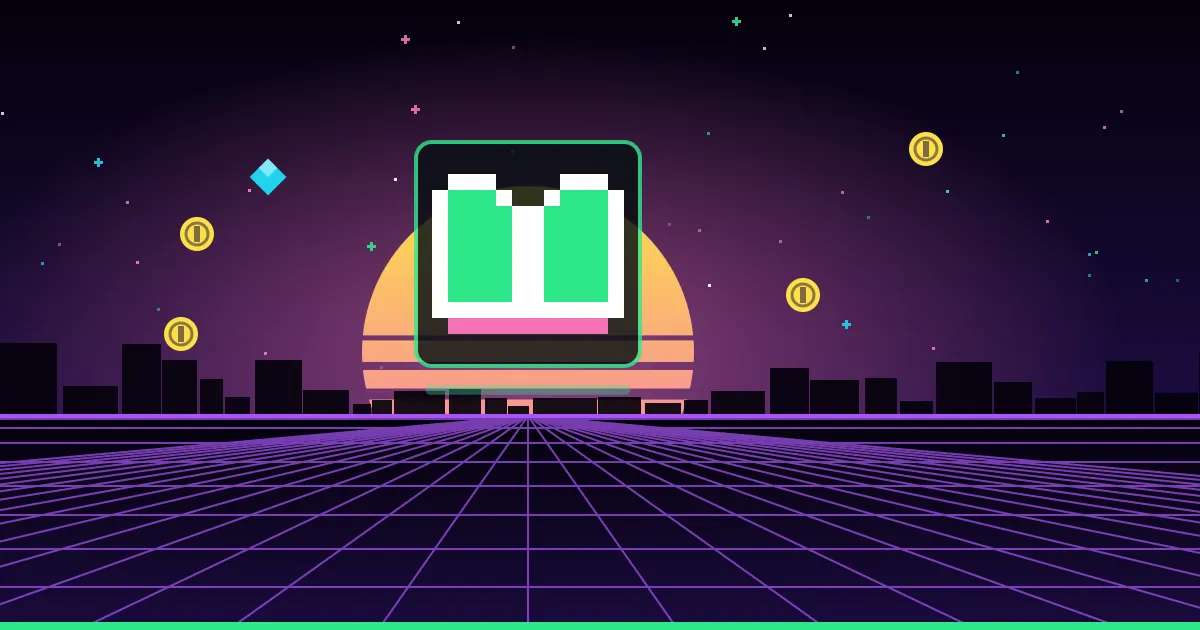 What is gamified learning? A practical guide for training teams Illustrated cover: a neon pixel-art open book glowing above a retro arcade grid