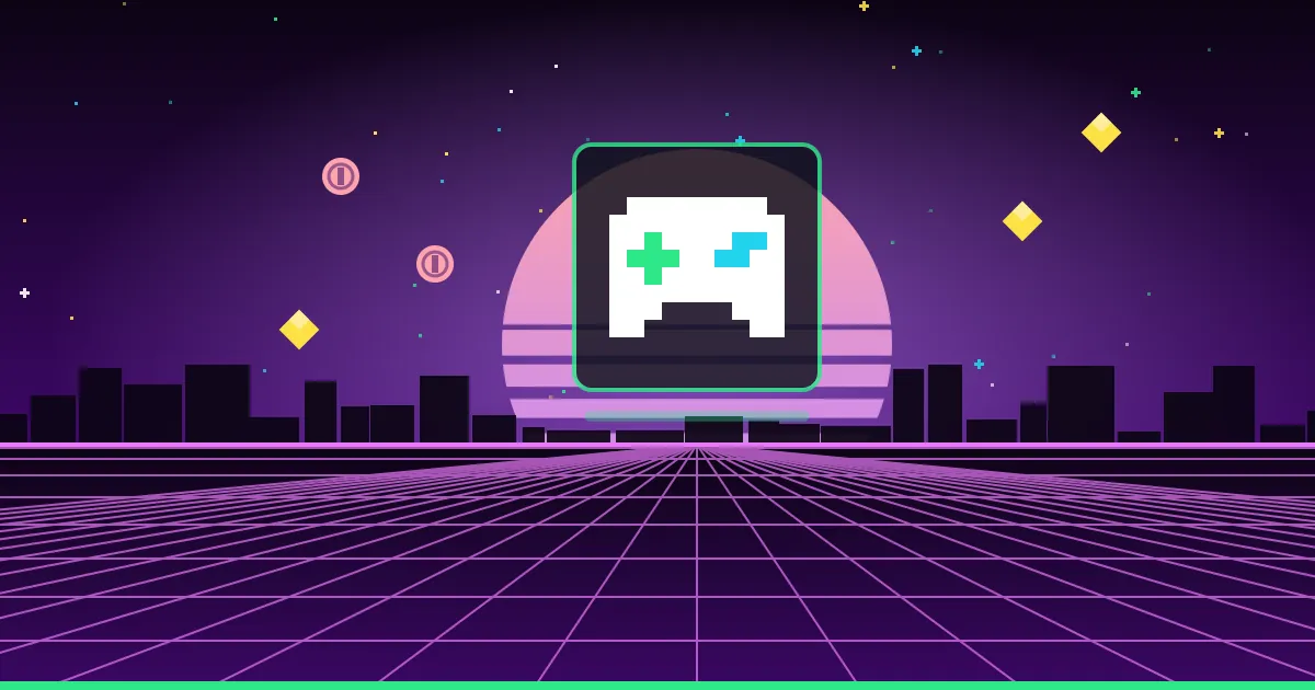 How to write multiple-choice questions for training Illustrated cover: a neon pixel-art game controller glowing above a retro arcade grid