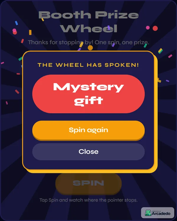The Spin the Wheel result: The wheel has spoken, Mystery gift